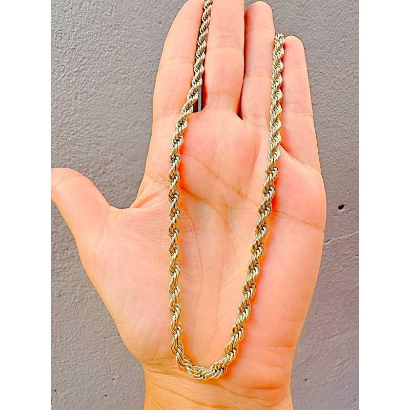 Colar cordão baiano fino banhado em ouro 18k