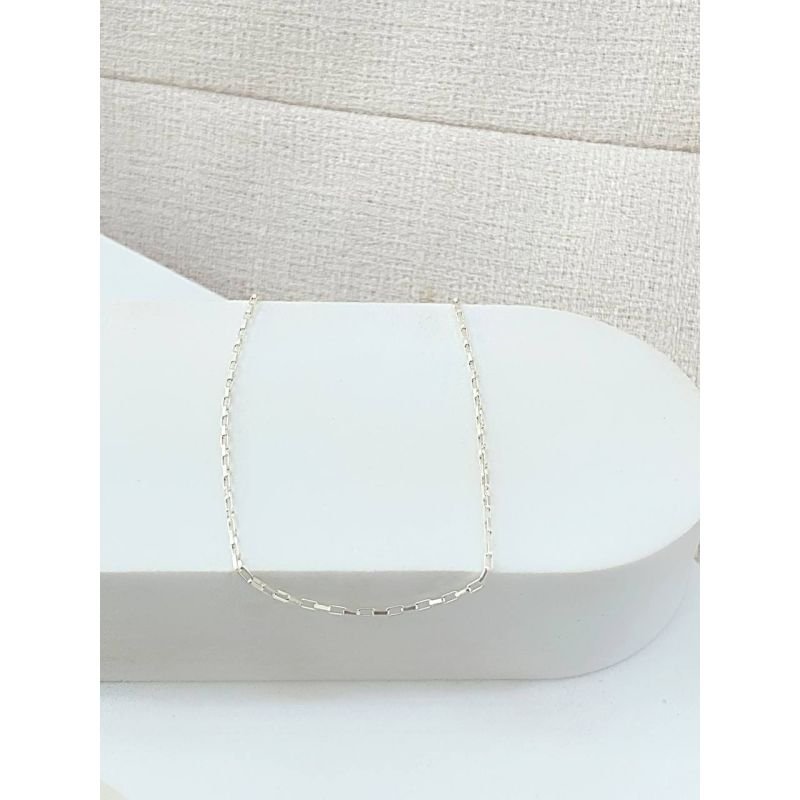 Colar de elos cartier em prata 925
