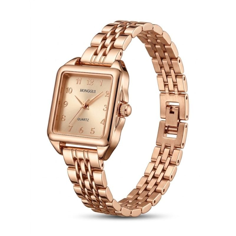 Relógio Elegance Rosé Square